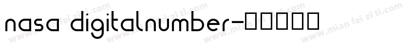 nasa digitalnumber字体转换